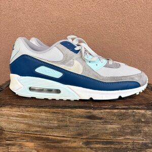 Nike Air Max 90 Platinum White Glacier Blue Men’s Shoe